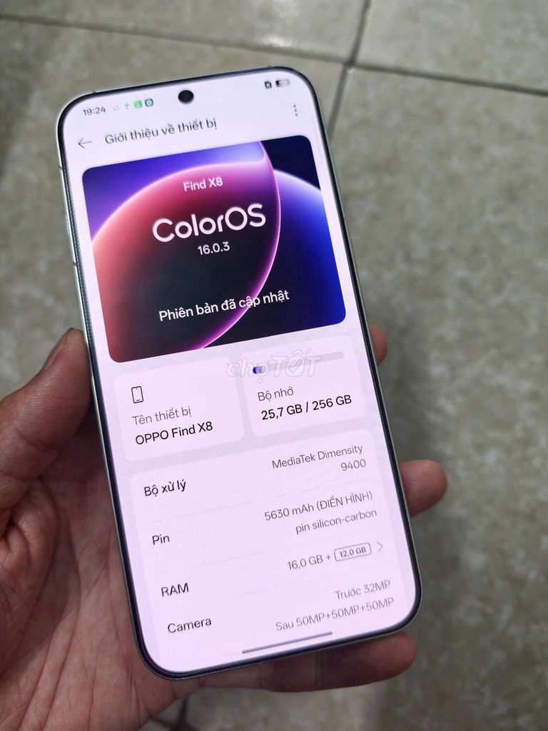OPPO Find X8 256GB. Mua bán Điện thoại tại Thành phố Hải Dương Hải Dương được đăng bởi thiện huyn hình 1