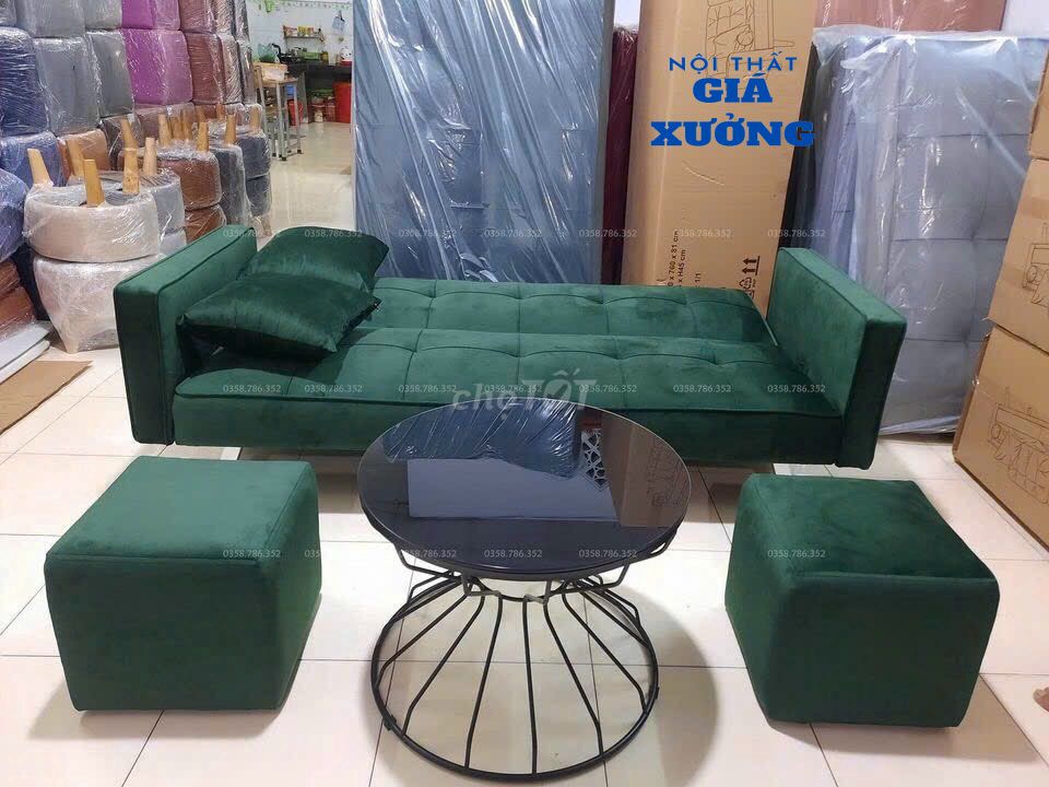 SOFA BED --- HÀNG TAY VỊN MIỄN SHIP LỚN ---- =. Mua bán Giường, chăn ga gối nệm tại Huyện Đức Hòa Long An được đăng bởi Nội thất giá xưởng TL hình 1