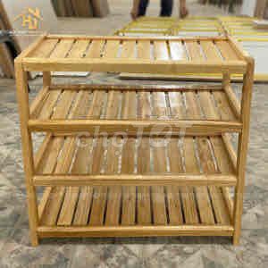 Kệ giày gỗ 4 tầng màu Nâu gỗ. Mua bán Tủ, kệ gia đình tại Quận Hoàng Mai Hà Nội được đăng bởi Trang hình 1