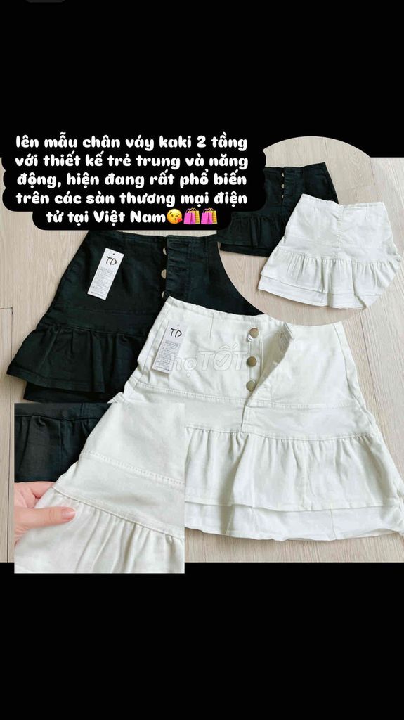 Chân váy Nữ Kaki 2 tầng. Mua bán Quần áo tại Huyện Vĩnh Cửu Đồng Nai được đăng bởi Quỳnh Rin  hình 1