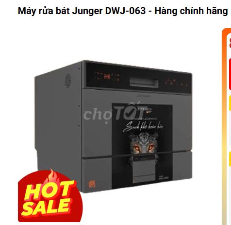 Máy rửa chén Junger DWJ-063 Xám. Mua bán Bếp, lò, đồ điện nhà bếp tại Thành phố Thủ Đức Tp Hồ Chí Minh được đăng bởi Oanh Lê Thị Kiều hình 1