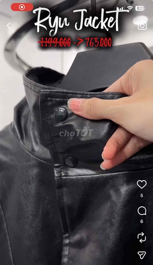 Áo khoác da Zunezx Ryu Jacket Đen. Mua bán Quần áo tại Huyện Cư M'gar Đắk Lắk được đăng bởi A Dương hình 1