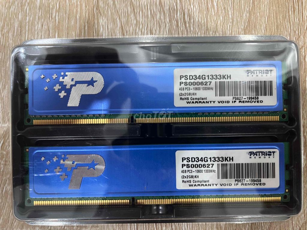 RAM Patriot Memory PSD34G1333KH. Mua bán Linh kiện (RAM, Card...) tại Thành phố Bạc Liêu Bạc Liêu được đăng bởi Hân Hân hình 1