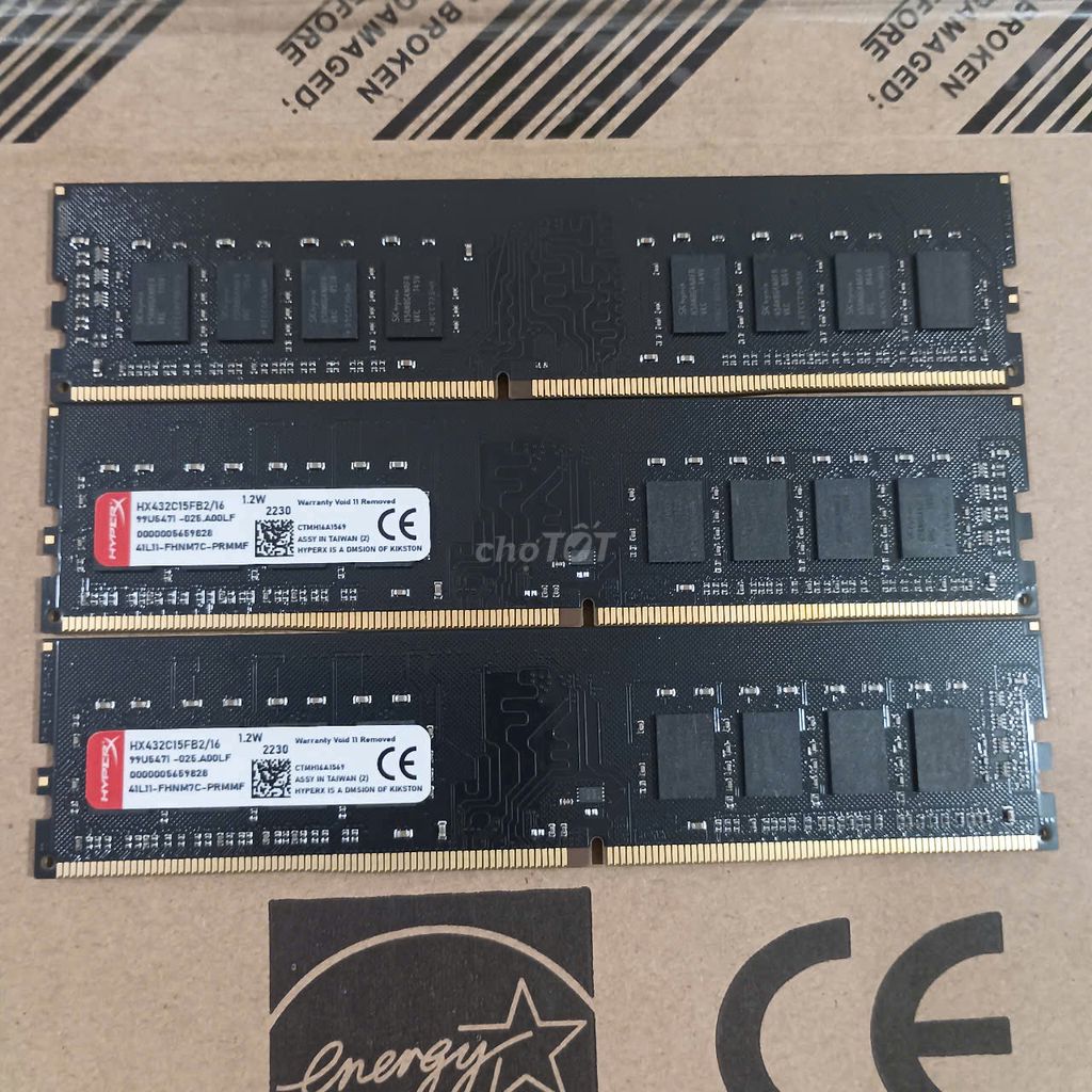 Ram PC DDR4 16Gb Buss 3200 Chỉ 375K (SL)