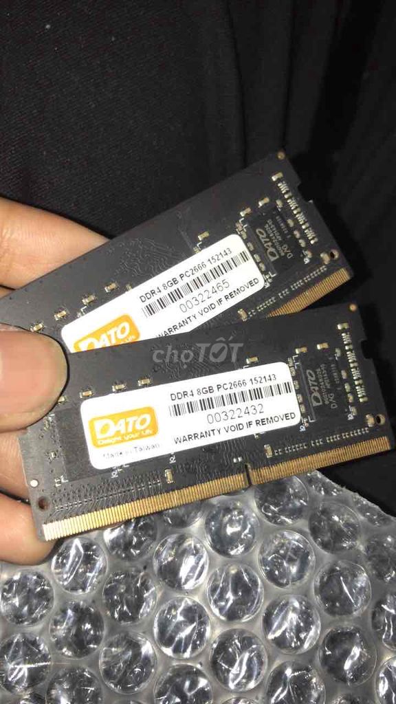 2 thanh ram Dato 8gb ddr4 cũ laptop. Mua bán Linh kiện (RAM, Card...) tại Thị xã La Gi Bình Thuận được đăng bởi Nam Nguyen hình 1