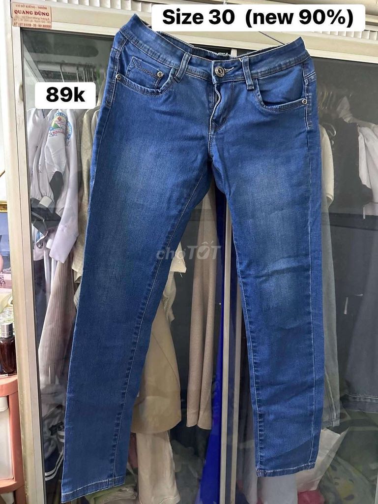 Quần jean nữ Jean size 30 Mới 90%. Mua bán Quần áo tại Huyện Châu Thành Kiên Giang được đăng bởi Trân hình 1