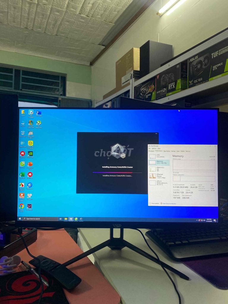 Màn hình VSP 24 inch IPS 75Hz full box. Mua bán Phụ kiện (Màn hình, Chuột...) tại Huyện Định Quán Đồng Nai được đăng bởi HC Computer hình 1