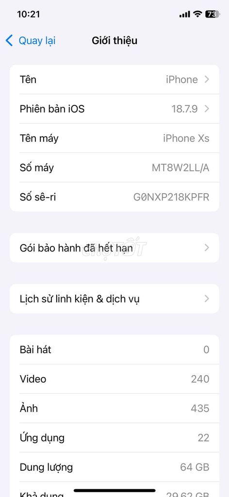 iPhone XS 64GB Đen Đã qua sử dụng. Mua bán Điện thoại tại Quận Bình Tân Tp Hồ Chí Minh được đăng bởi Em hình 1