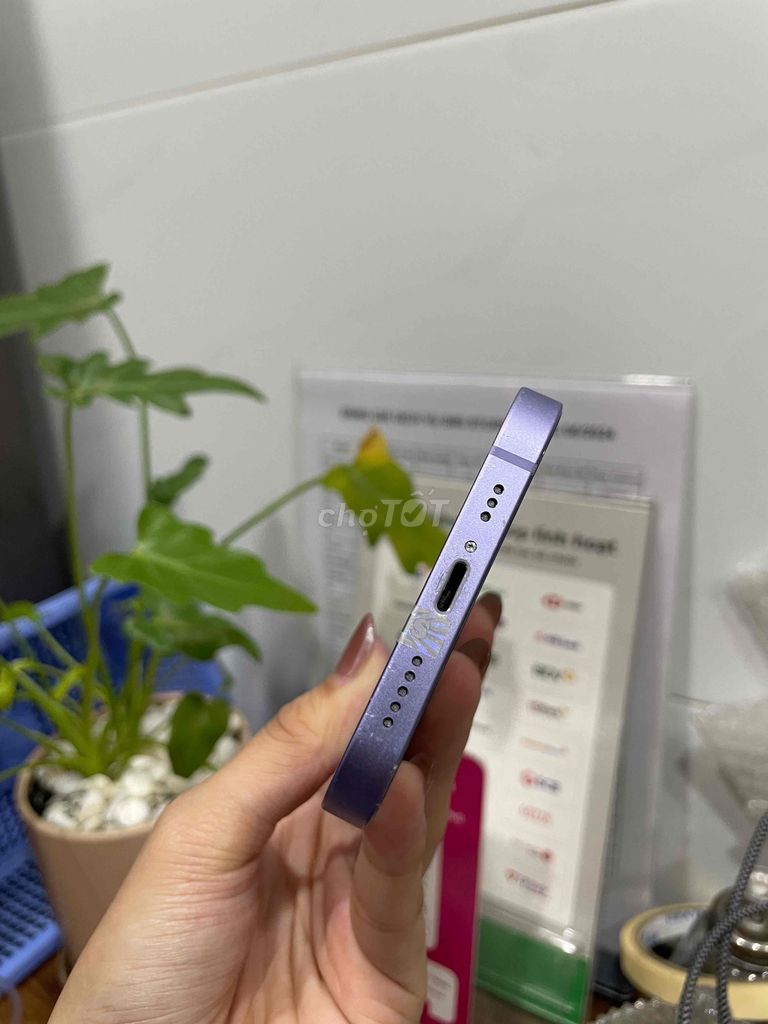 IPhone 12 256GB quốc tế Tím Zin đẹp Pin 100 😍. Mua bán Điện thoại tại Huyện Hóc Môn Tp Hồ Chí Minh được đăng bởi Luân Hoài hình 3