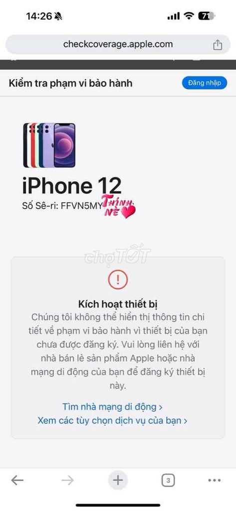 12 64gb lock new (hên là 6 tháng tự lên QT ạ)