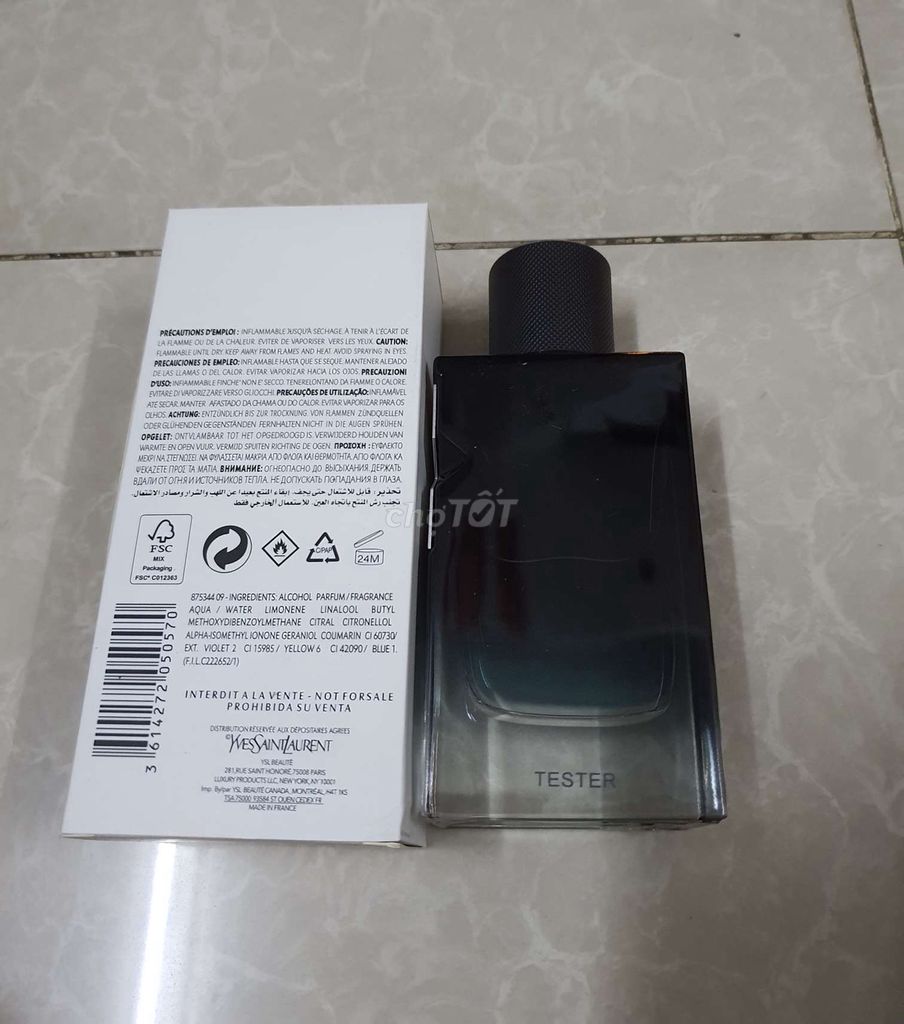 Nước hoa Nam YSL Y Tester Edp 100ml