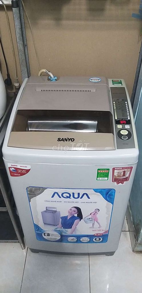 Máy giặt Sanyo AQW-S80XT 8.0kg Trắng. Mua bán Máy giặt tại Quận Tân Bình Tp Hồ Chí Minh được đăng bởi Anh quyết  hình 1