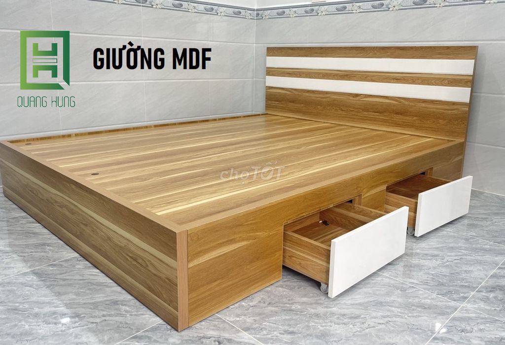 GIƯỜNG MDF-GIƯỜNG MDF=GIƯỜNG MDF=GIƯỜNG MDF$GIƯỜNG. Mua bán Giường, chăn ga gối nệm tại Quận 6 Tp Hồ Chí Minh được đăng bởi NỘI THẤT NHÀ XINH hình 1