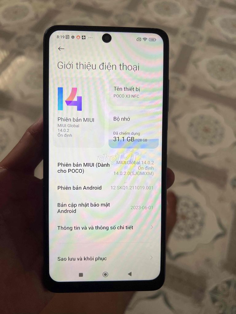POCO X3 NFC 128GB Đen. Mua bán Điện thoại tại Thành phố Tân An Long An được đăng bởi Mua bán điện thoại cũ hình 1