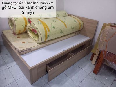 Giường gỗ MFC loại xanh chống ẩm