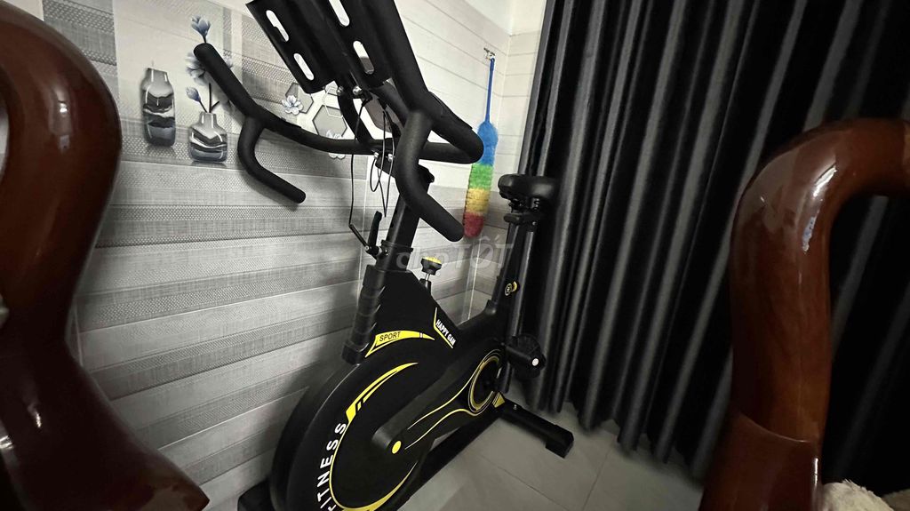 Xe đạp thể dục Happy Gym Đen vàng. Mua bán Đồ thể thao, Dã ngoại tại Thành phố Sóc Trăng Sóc Trăng được đăng bởi lưu minh khang hình 1