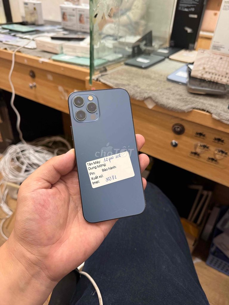Apple iPhone 12 Pro 128GB Xanh. Mua bán Điện thoại tại Quận Đống Đa Hà Nội được đăng bởi  HT Mobie Trả góp nợ xáu bao duyệt hình 1