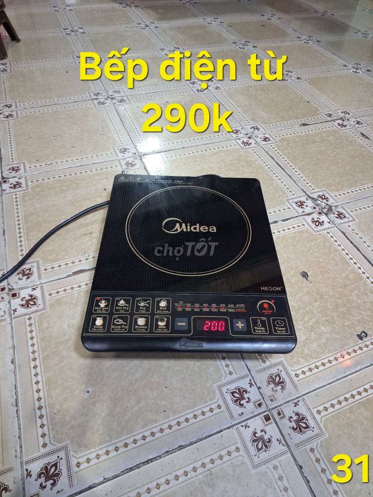 Bếp điện từ Midea Đen Đã sử dụng. Mua bán Bếp, lò, đồ điện nhà bếp tại Quận Bình Tân Tp Hồ Chí Minh được đăng bởi tân long  hình 1