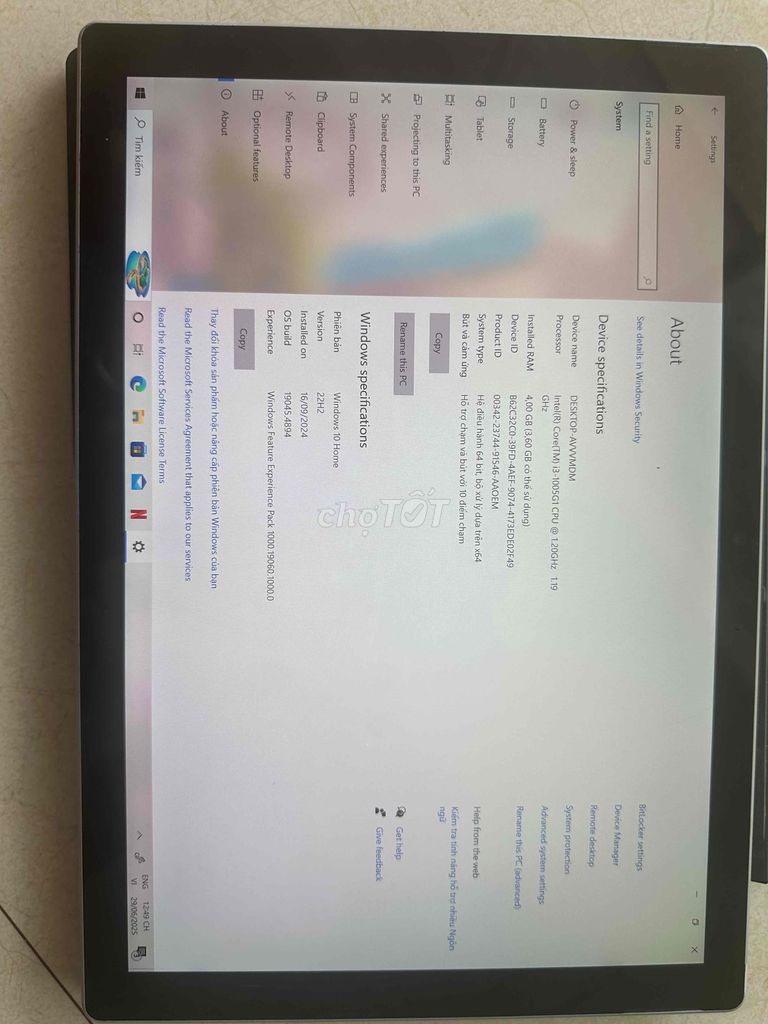 Dọn kho cần bán surface pro 7 i3 1005g1