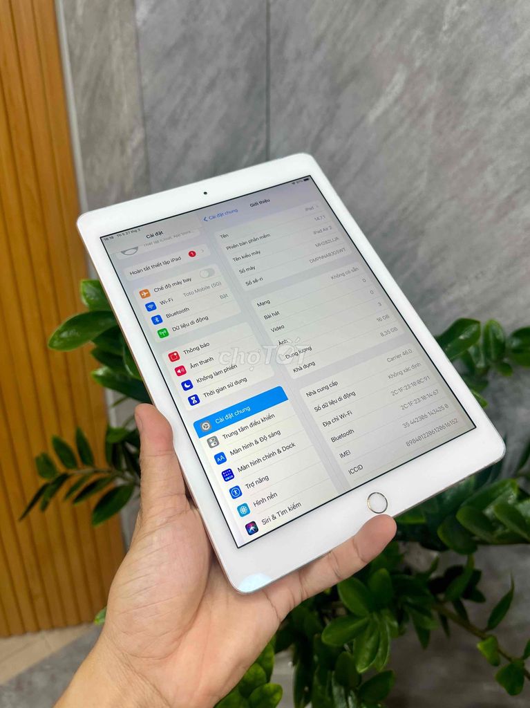 IPad Air 2 16GB - Bản Sim - Ship COD. Mua bán Máy tính bảng tại Quận Gò Vấp Tp Hồ Chí Minh được đăng bởi Toto Mobile hình 2
