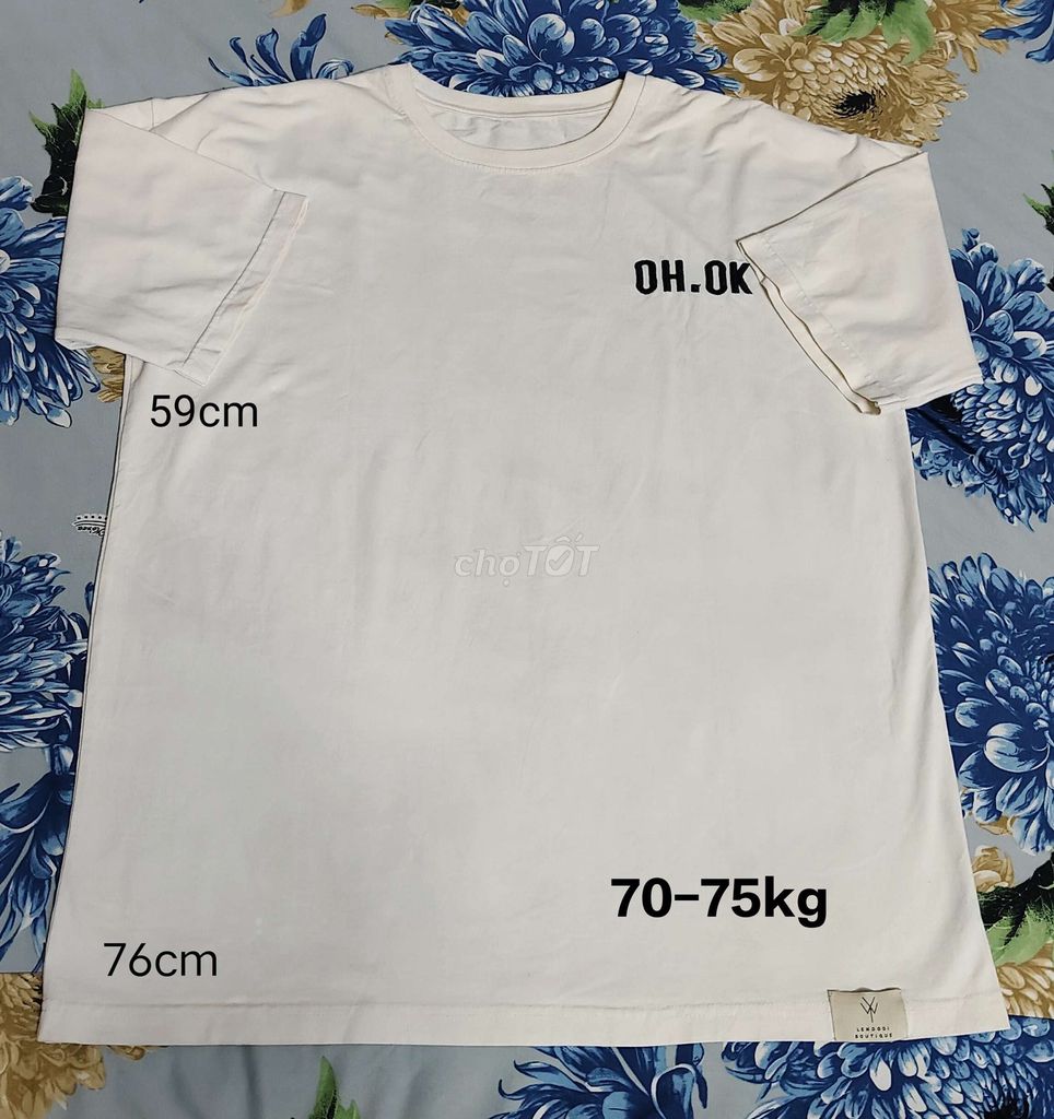 Áo thun cổ tròn tay ngắn size 70-75kg. Mua bán Quần áo tại Quận 8 Tp Hồ Chí Minh được đăng bởi Tùng Nguyên  hình 1