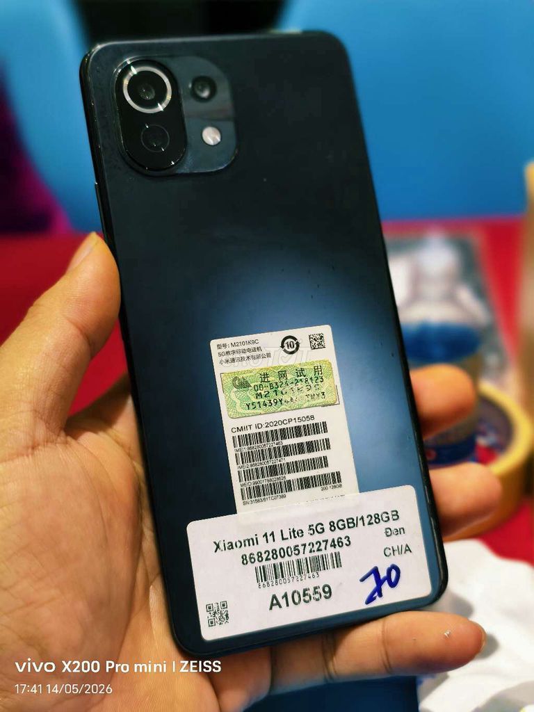 Mi 11lite 5G 8GB/128GB tk mật khẩu . Mua bán Điện thoại tại Quận Tân Bình Tp Hồ Chí Minh được đăng bởi Táo Bán Lổ hình 1