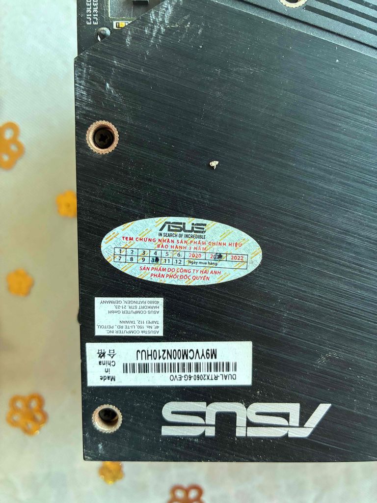 Vga 2060 Asus 6g hết bảo hành tản không gỉ còn tem. Mua bán Linh kiện (RAM, Card...) tại Huyện Vũng Liêm Vĩnh Long được đăng bởi Hieu hình 1