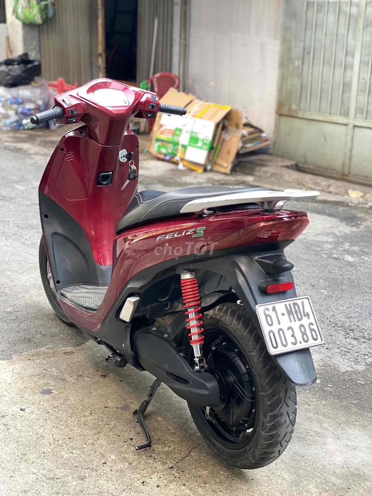 Xe máy điện VinFast Feliz dk2022 màu Đỏ pin 45Ah. Mua bán Xe điện tại Quận Gò Vấp Tp Hồ Chí Minh được đăng bởi XE ĐIỆN 90s hình 10