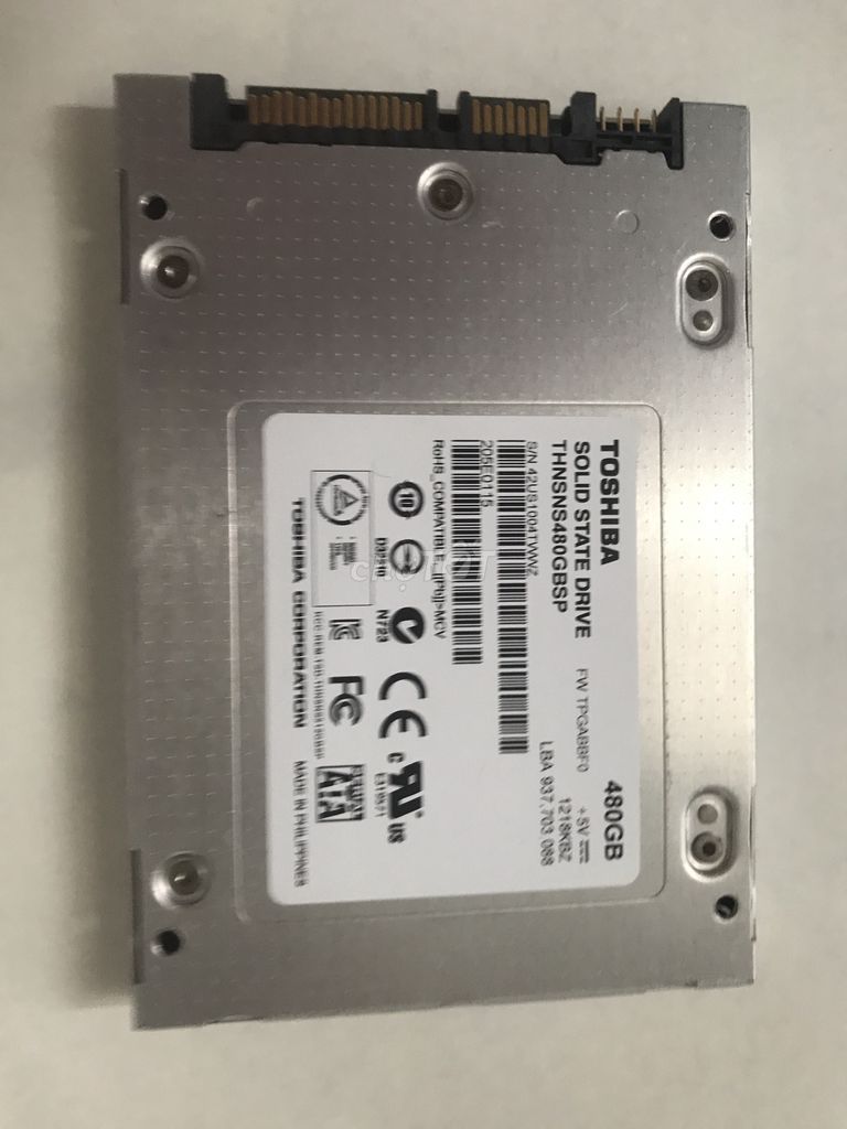 Bán ssd toshiba 480G sk 100%