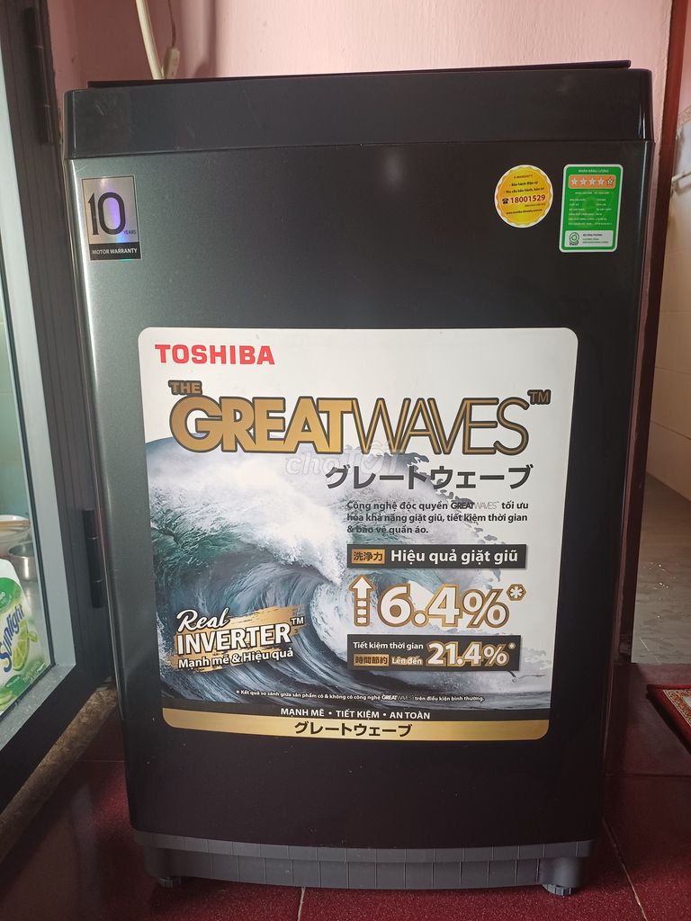 Máy giặt Toshiba 10kg. Mua bán Máy giặt tại Huyện Củ Chi Tp Hồ Chí Minh được đăng bởi Nguyễn Kim Cương  hình 1
