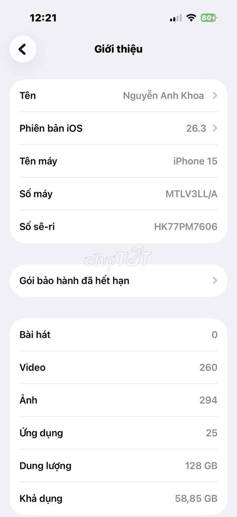 Apple iPhone 15 128GB. Mua bán Điện thoại tại Thành phố Thủ Dầu Một Bình Dương được đăng bởi khoa nguyen hình 1