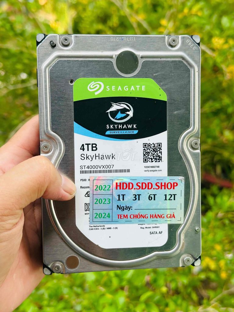 Ổ 4TB HDD 3.5 SỨC KHỎE 93%