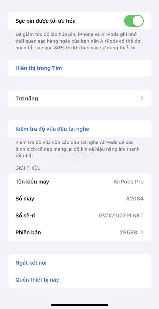 Tai nghe Apple AirPods Pro. Mua bán Tivi, Âm thanh tại Thành phố Thủ Dầu Một Bình Dương được đăng bởi Nguyễn Tiền Bảo Châu hình 1