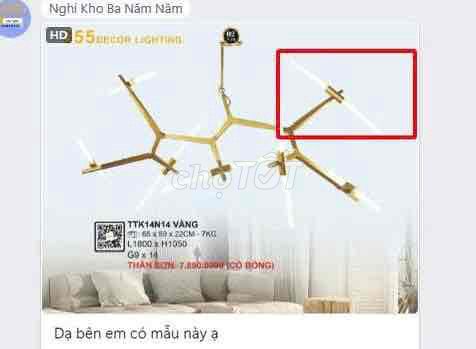 Đèn chùm Kim loại Vàng 12 bóng. Mua bán Đèn tại Quận 1 Tp Hồ Chí Minh được đăng bởi trung trung hình 1