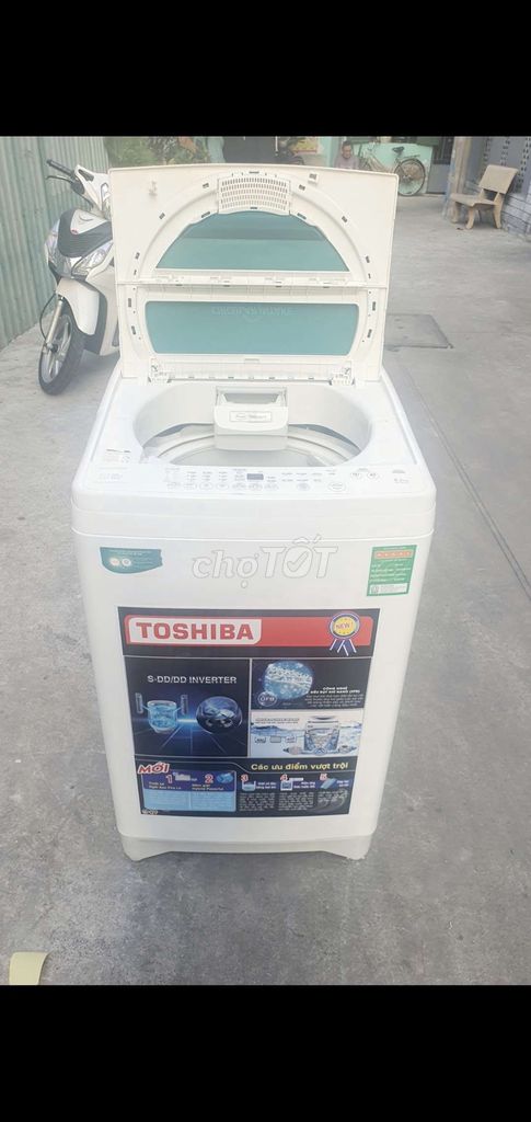 Máy giặt toshiba 8kg2 zin đẹp . Có bảo hành