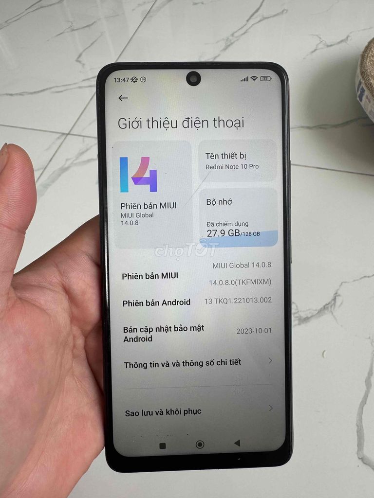 Xiaomi Mi Note 10 Pro 128GB Màu Cam. Mua bán Điện thoại tại Quận Tân Phú Tp Hồ Chí Minh được đăng bởi Bích Ngọc Nguyễn hình 1