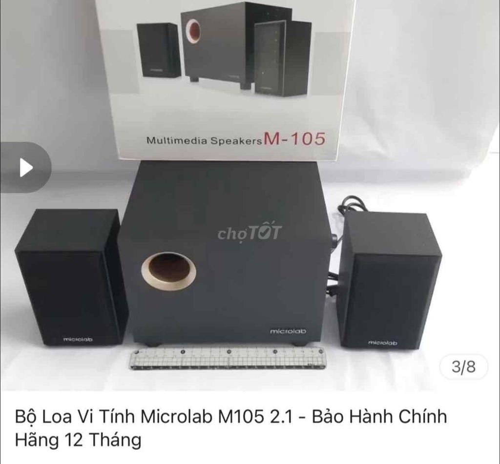 Loa vi tính Microlab M105 Đen. Mua bán Tivi, Âm thanh tại Huyện Thái Thụy Thái Bình được đăng bởi Tên chưa cung cấp hình 1