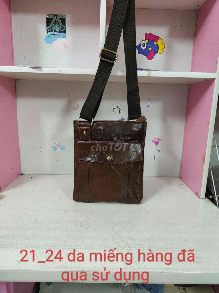 đeo chéo da mộc size 21x24