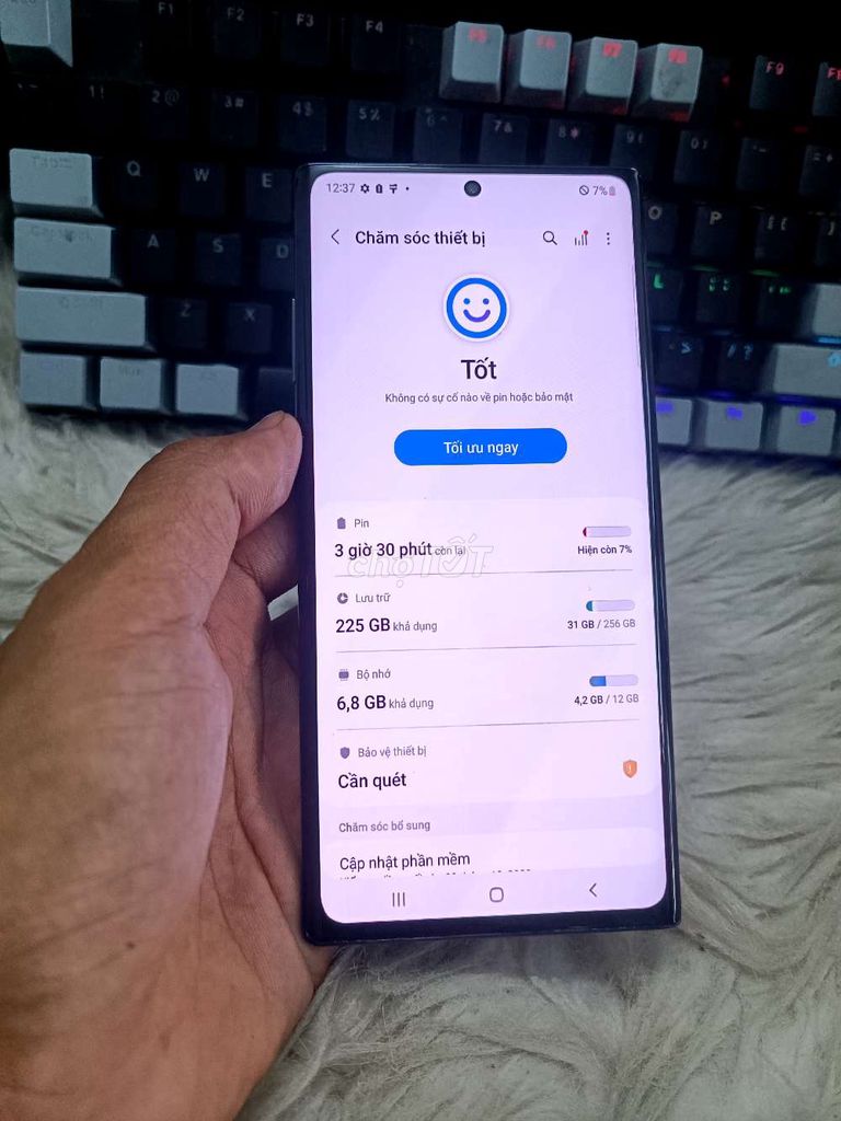 SAMSUNG NOTE 10 PLUS 12GB.256GB PIN 4300. Mua bán Điện thoại tại Quận Bình Thạnh Tp Hồ Chí Minh được đăng bởi Dân Mobile hình 5