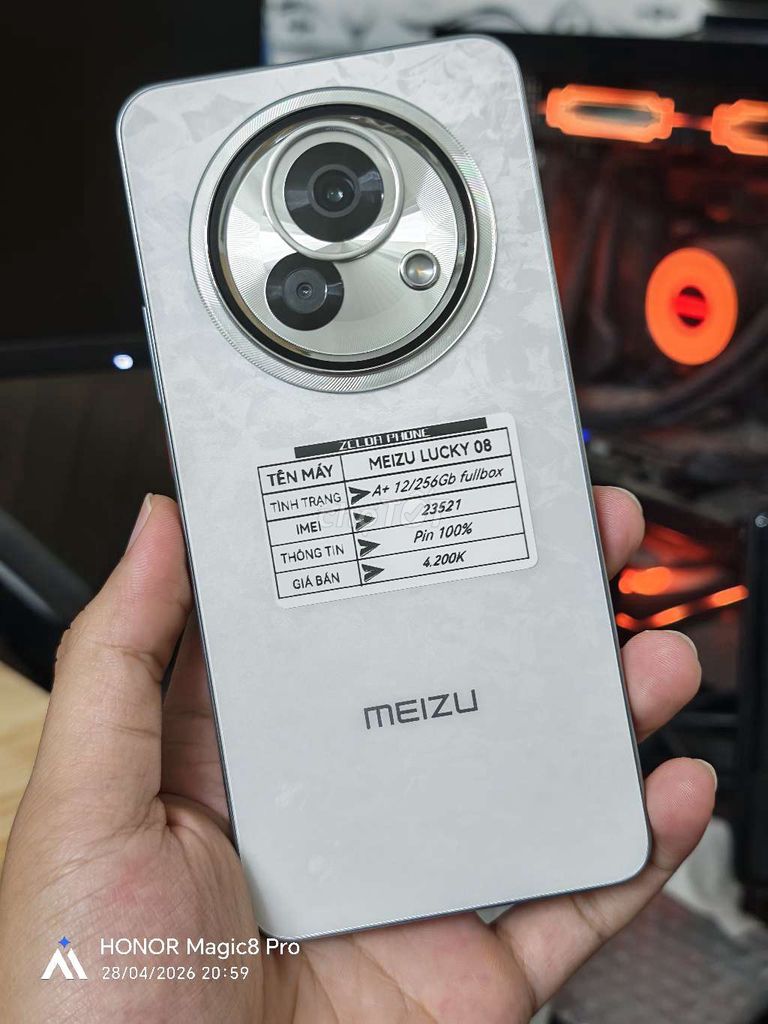 Meizu Lucky 08 12/256GB Trắng A+. Mua bán Điện thoại tại Quận Ninh Kiều Cần Thơ được đăng bởi Zelda Phone hình 1