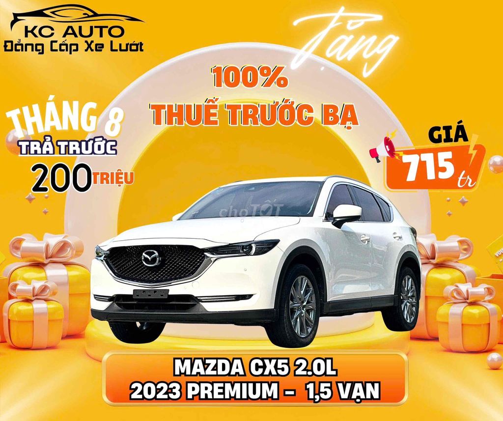 Mazda CX5 2.0L Premium 2023 Trắng 15000 km