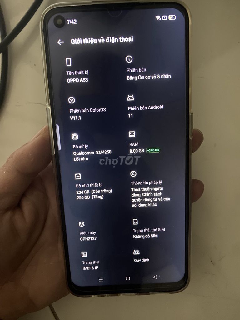 Mình bán  máy oppo renno7 và oppo A53. Mua bán Điện thoại tại Quận Tân Phú Tp Hồ Chí Minh được đăng bởi Minh Nhật Lê hình 1