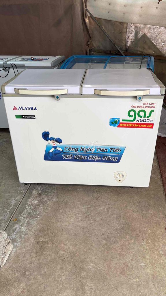 Thanh lý tủ hai ngăn đông mát Alaska 350l tiết kiệ