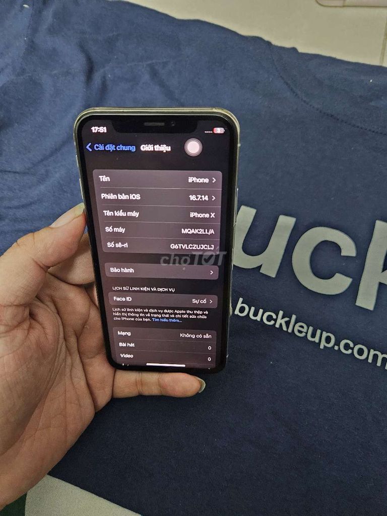 Apple iPhone X Qtế 64gb truetone màn zin face ok. Mua bán Điện thoại tại Thành phố Thủ Đức Tp Hồ Chí Minh được đăng bởi binphone hình 1