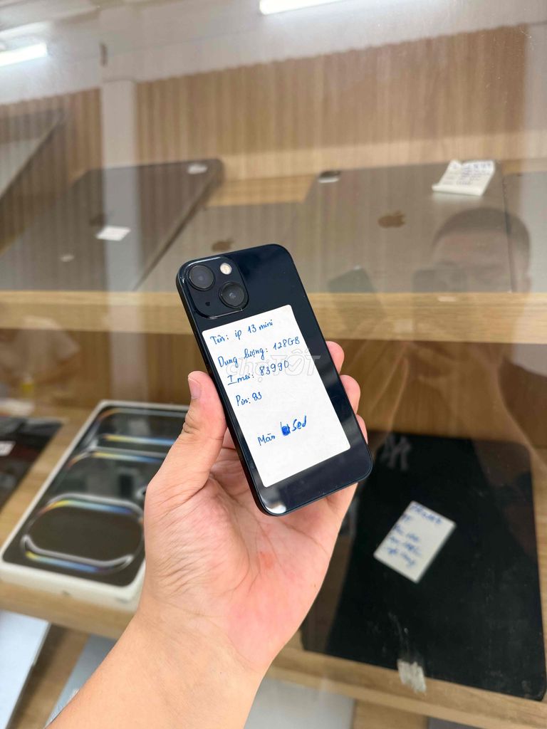 Apple iPhone 13 mini 128GB Đen. Mua bán Điện thoại tại Quận Đống Đa Hà Nội được đăng bởi  HT Mobie Trả góp nợ xáu bao duyệt hình 1