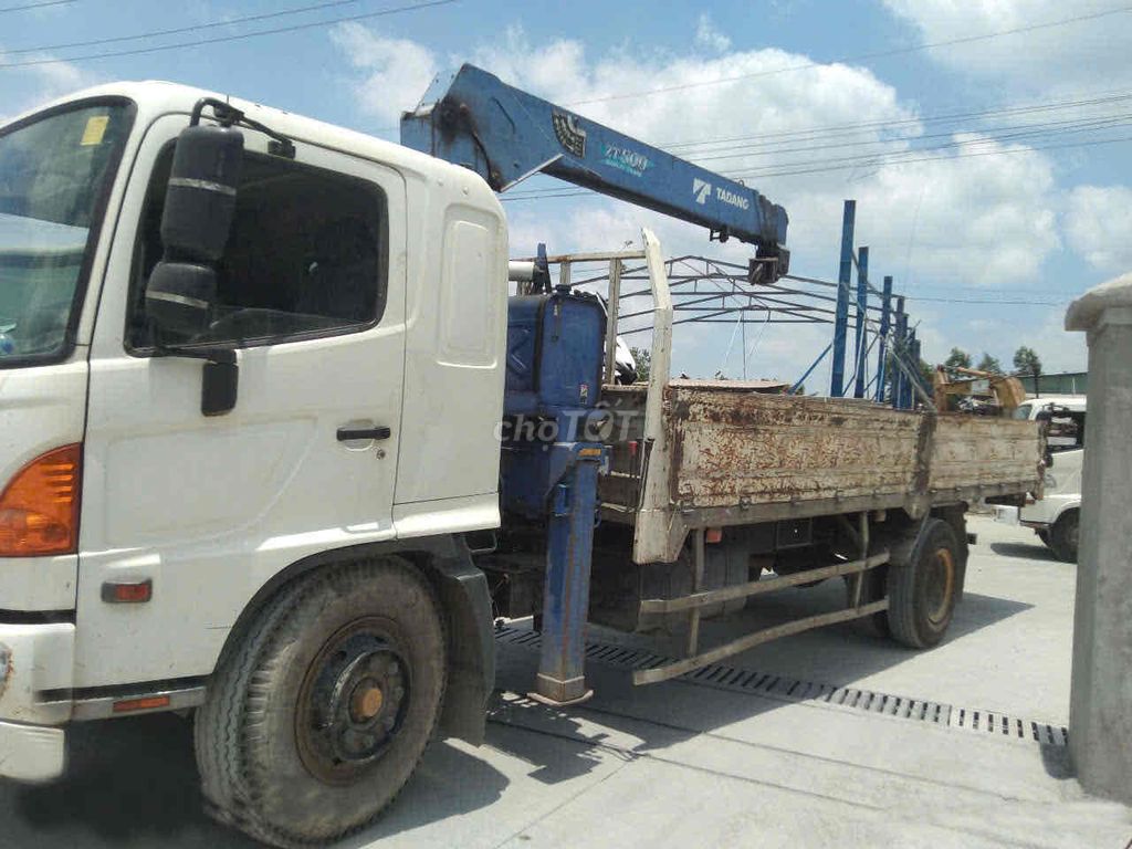 Xe cẩu 8 tấn HINO cẩu 5 tấn 4 khúc Mua mới-Ga Cơ. Mua bán Xe tải, xe ben tại Thành phố Tân An Long An được đăng bởi Mr. An hình 1