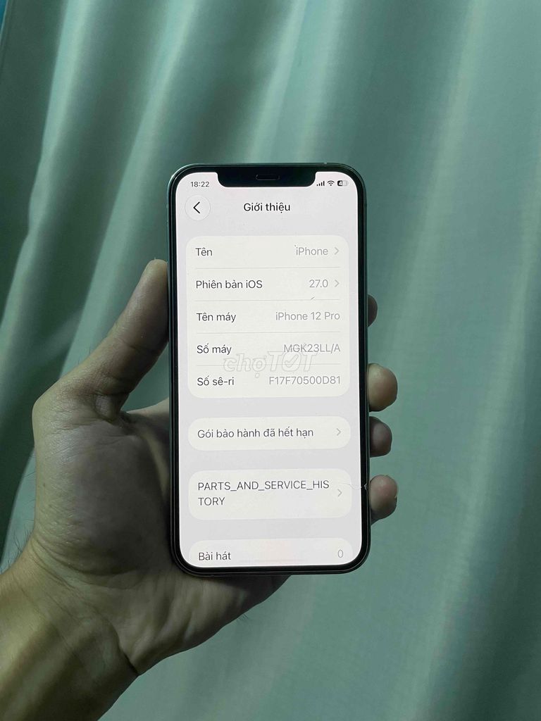 Apple iPhone 12 Pro Trắng full cn dư dùng bán. Mua bán Điện thoại tại Thành phố Thủ Đức Tp Hồ Chí Minh được đăng bởi nubita hình 1