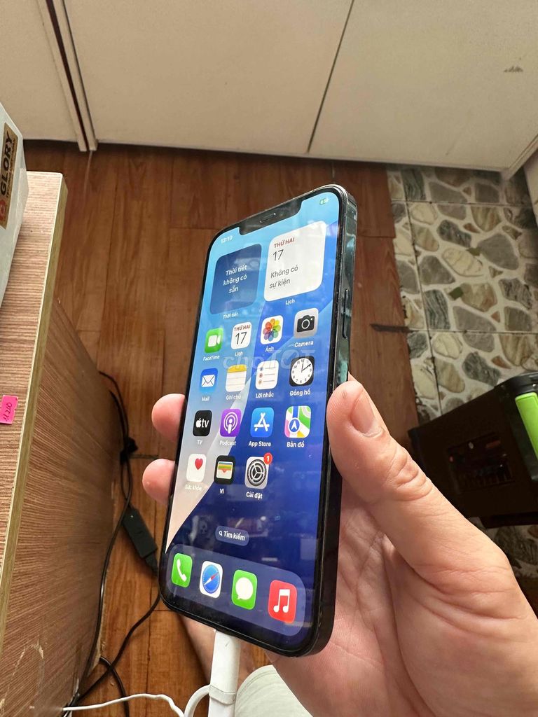 iPhone 12 Pro Max 128GB Xanh 85%. Mua bán Điện thoại tại Thành phố Dĩ An Bình Dương được đăng bởi Minh Đạo HQ hình 1