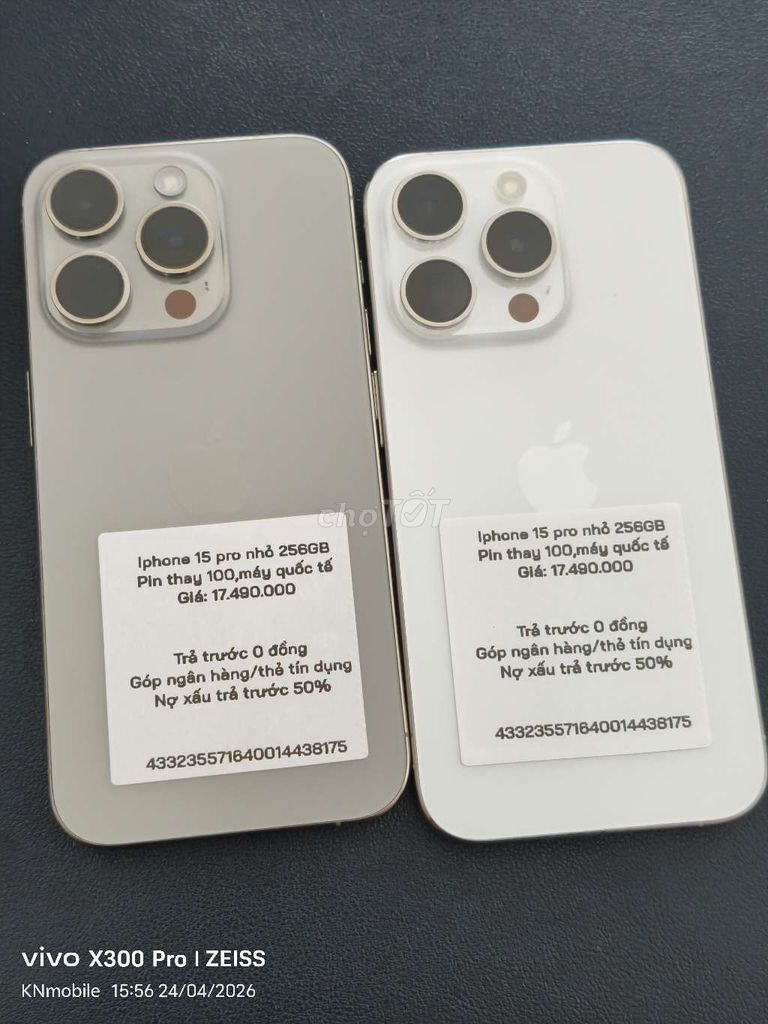 iPhone 15 Pro 256GB Bạc Đã dùng. Mua bán Điện thoại tại Thành phố Long Xuyên An Giang được đăng bởi Khoa Knmobile An Giang hình 1