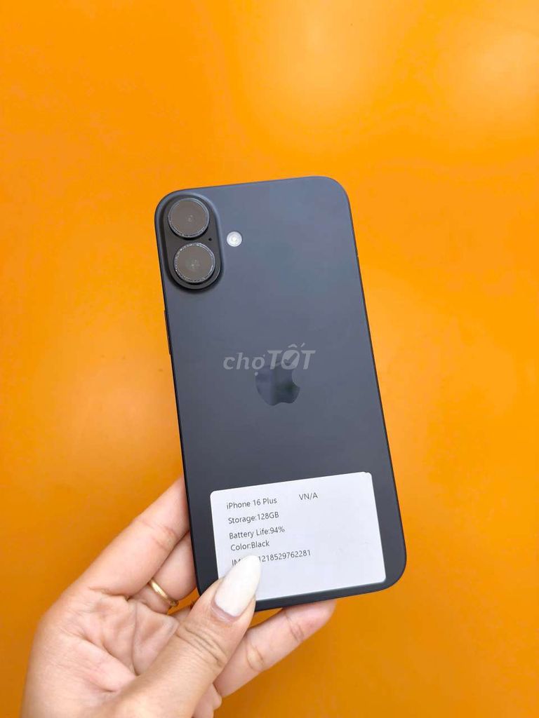 iPhone 16 Plus 128GB Đen. Mua bán Điện thoại tại Huyện Tiên Du Bắc Ninh được đăng bởi Nguyễn Văn Hùng hình 1